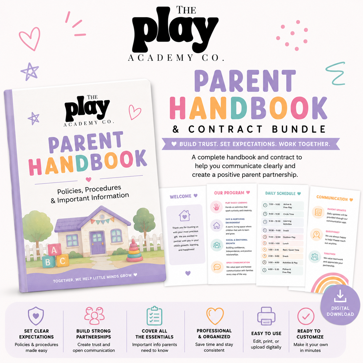 Parent Handbook & Contract Bundle