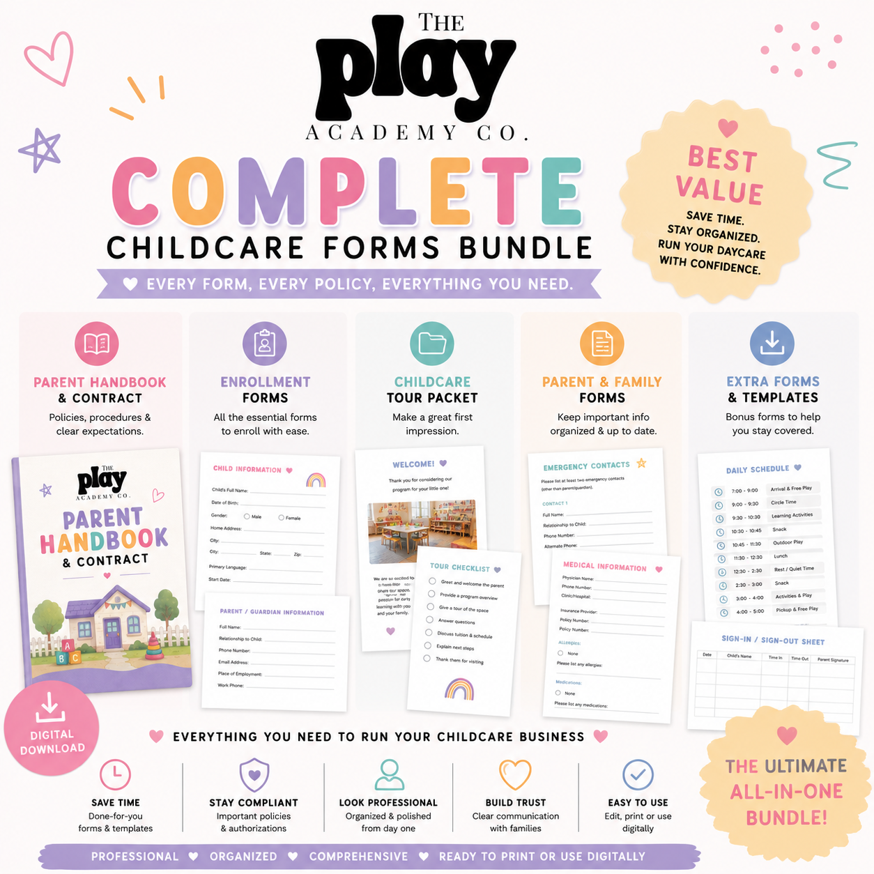 Complete Childcare Forms Bundle