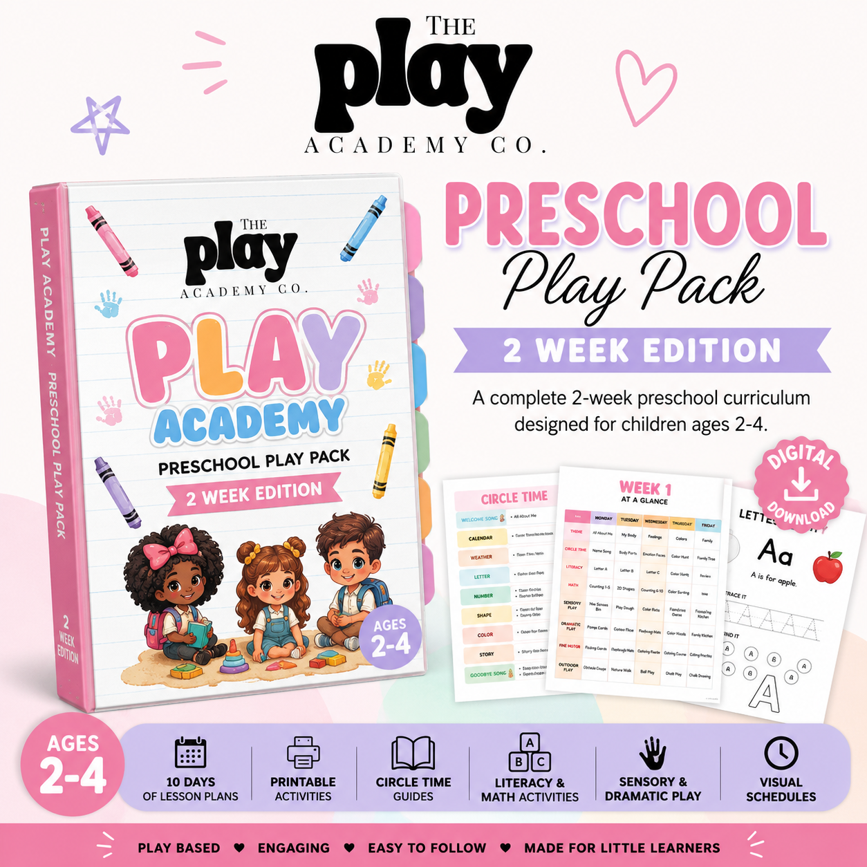 Play Academy Preschool Curriculum - 2 Week Edition