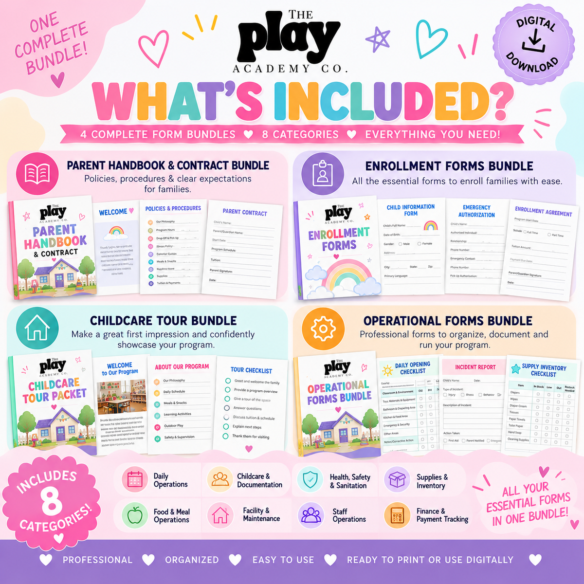 Ultimate Childcare Forms Bundle